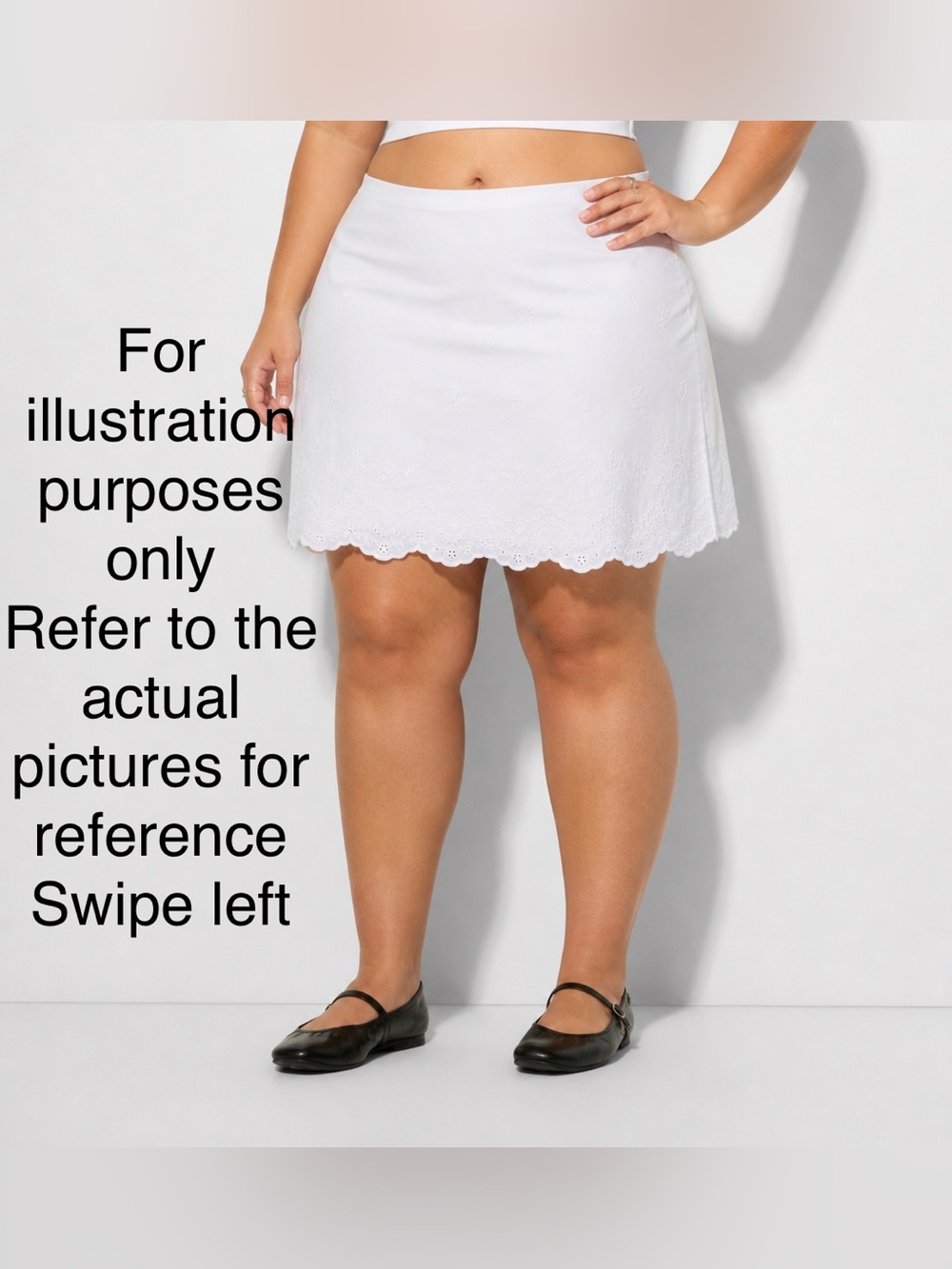 XXL - Wild Fable Eyelet Mini Skirt